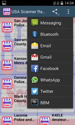 USA Scanner Radio android App screenshot 1